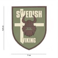 Swedish Viking PVC patch grøn/brun