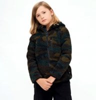 Teddy jakke woodland camo - Børn model