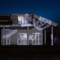 LED-projektor til udendørs brug ghost