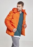 Polstret jakke med hætte mænd orange sida