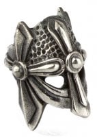 Vikingehjelm skægperle 925 sølv 2