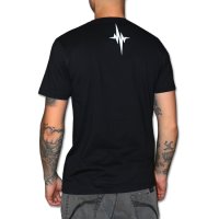 wax logo t-shirt svart bak