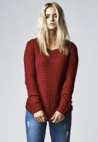 Wideneck sweater lang model