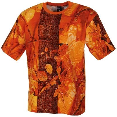 Orange real leaf US T-shirt