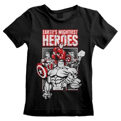 Marvel Comics Avengers Earths Mightiest Heroes Kids T-Shirt