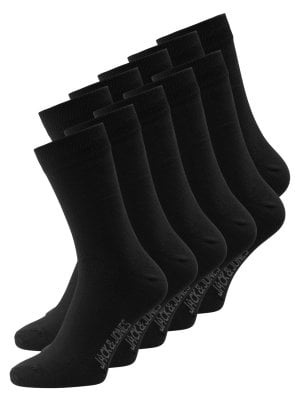 10 pakke sorte sokker