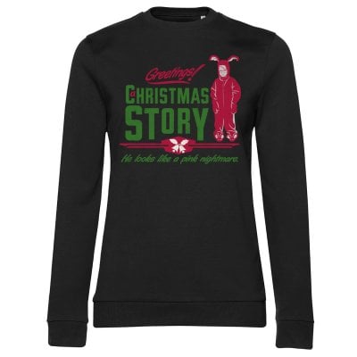 A Christmas Story - Pink Nightmare Girly Sweatshirt 1
