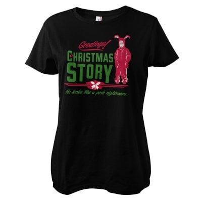 A Christmas Story - Pink Nightmare Girly Tee 1
