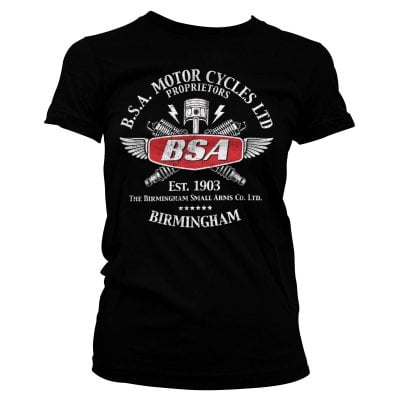 B.S.A. Motor Cycles Sparks Girly Tee 1