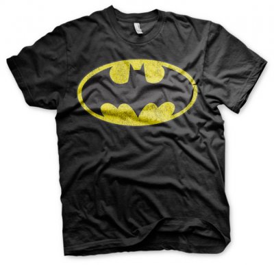 Batman sliten logotype t-shirt fram