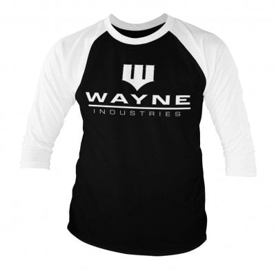 Batman - Wayne Industries Logo Baseball 3/4 Sleeve Tee 1