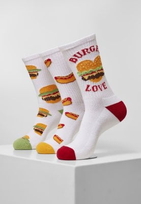 Burger Hot Dog Socks 3-Pack 1