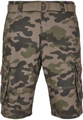 Last shorts med bælte camouflage 1