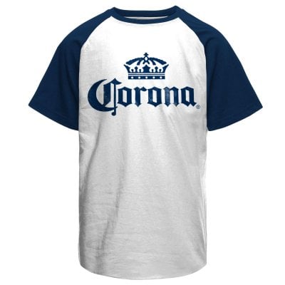 Corona Washed Logo Baseball T-Shirt 1