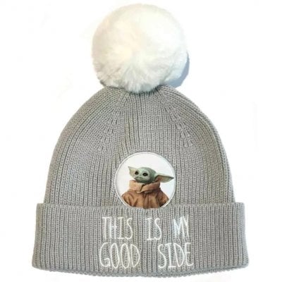 Grogu Baby Yoda - Stickad pompom-mössa