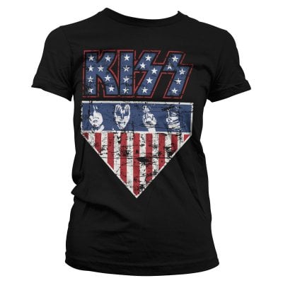 KISS Stars & Stripes pige t-shirt 1