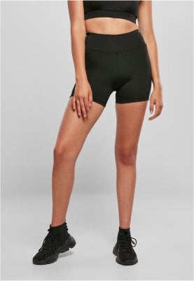 Ladies Recycled High Waist Cycle Hot Pants 1
