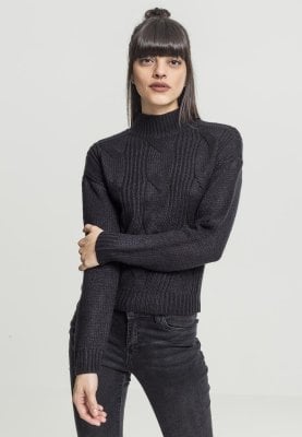 Sweater med flettet mønster lady 1