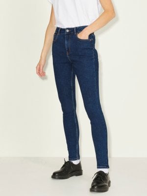 Mörkblå skinny fit jeans dam JJXX