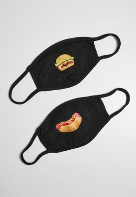 Mundskærm med burger og hotdog 2-pak 1