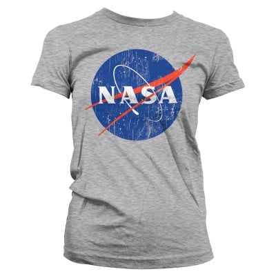 NASA T-shirt dæme grå