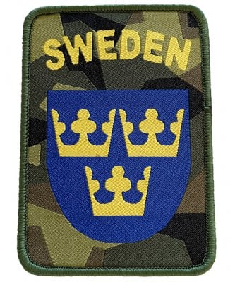 Royal Crowns Sverige stofmærke M90