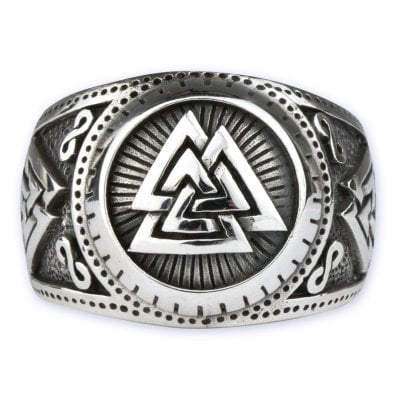 Wotans knude ring i sølv