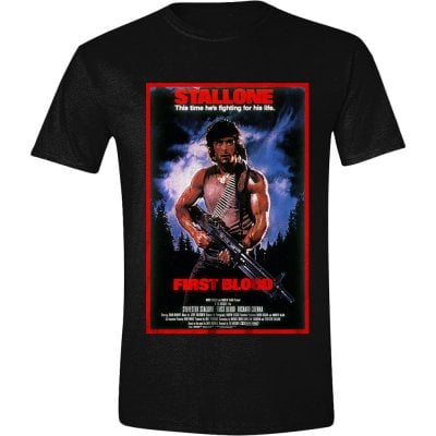 Rambo - First Blood Poster Men T-Shirt - Black - XX-Large 1