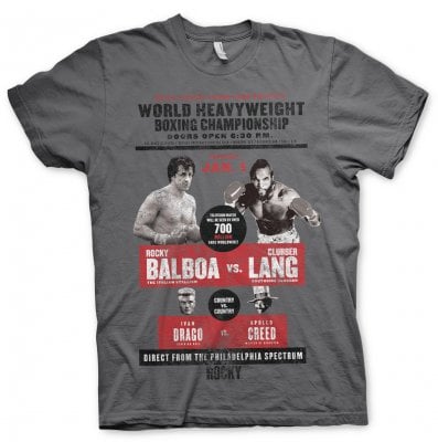 Rocky - World Heavyweight Poster T-Shirt 1