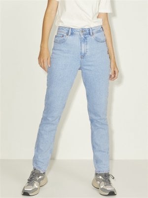 Slim Fit jeans med høj talje og stretch 0
