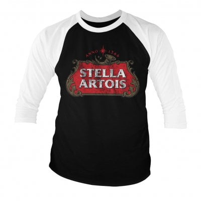 Stella Artois Washed Logo Baseball 3/4 sleeve Tee 1