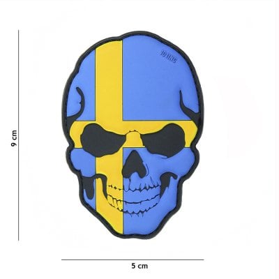 Swedish skull PVC patch
