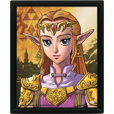 The Legend Of Zelda - 3D poster med ramme