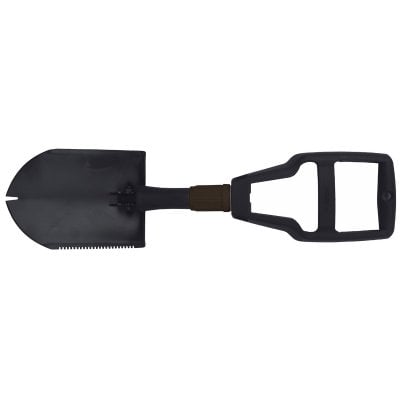 US Folding Spade, plastic handle, 3-part, black 1