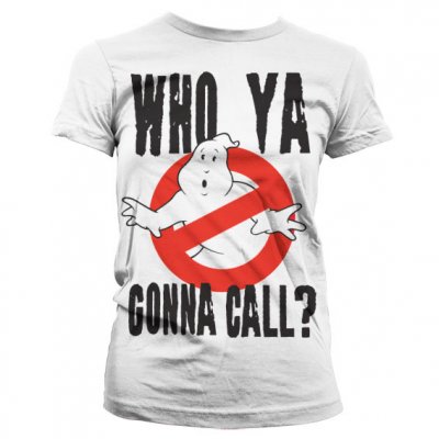 Who Ya Gonna Call? Vit girly T-shirt 0