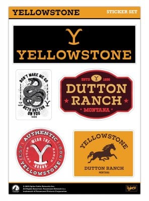Yellowstone Sticker Set 1